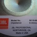 Альбом - динаміки JBL M115-8A з акустики JBL JRX115 