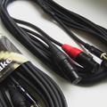 Альбом - Кабель Snake, 2 XLR (мама) - Jack 3.5 мм,  3 і 6 метрів. Новий. З Німеччини.