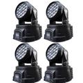Альбом - 4X event Qwash 18 RGB LED Moving head stage light 18X3W