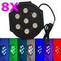 Альбом - 8pcs 7x10w LED DJ FLAT RGBW 4in1 PAR64 light 8CH DMX STAGE PARTY CLUB LIGHTING
