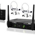 Альбом - NEW PYLE PRO WIRELESS MIC SYSTEM-2 BODY PACK TRANSMITTERS 2 HEADSET 2 LAVALIER