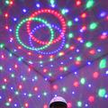 Альбом - 3W Colorful LED Crystal Rotating RGB Stage Light Lamp DJ Disco Voice-activated
